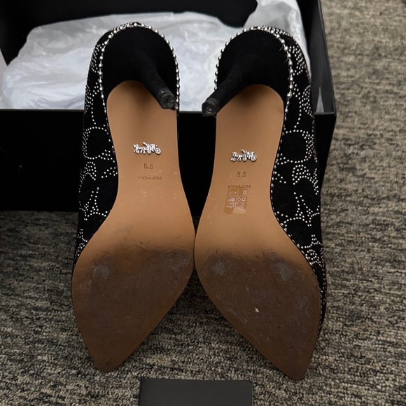 Coach Black and White Women's Heels - Picture 2 of 5